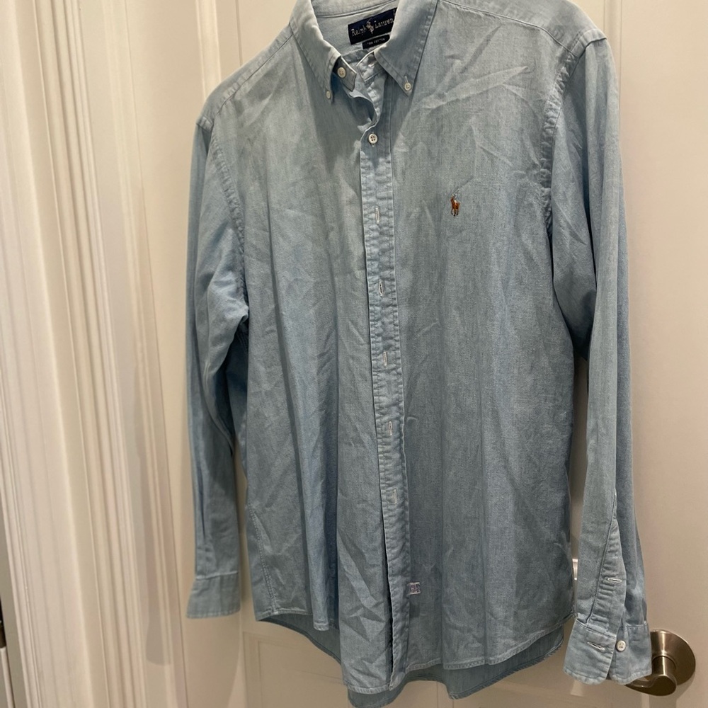 Ralph Lauren Men's Light Blue Casual Shirt